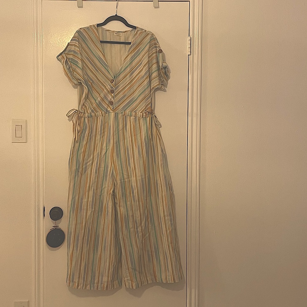 Linen, wide leg, jumpsuit